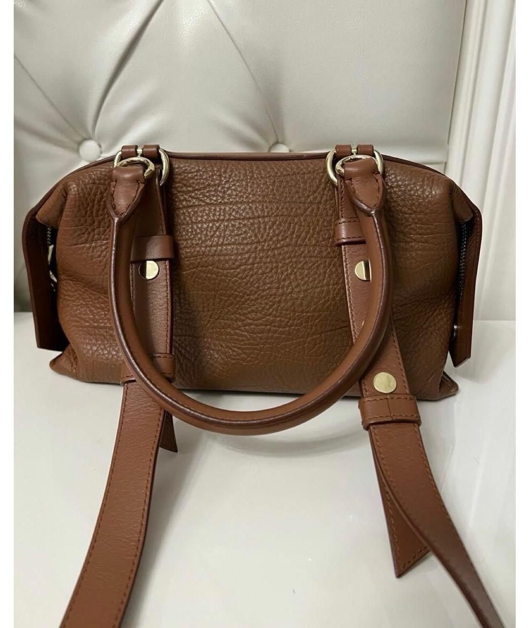 GIVENCHY Коричневая кожаная сумка тоут, фото 3