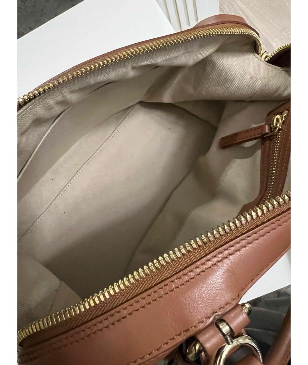 GIVENCHY Коричневая кожаная сумка тоут, фото 4