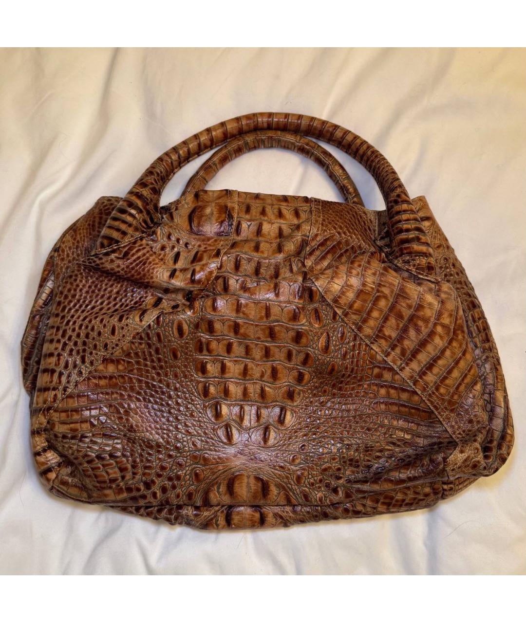 FENDI Сумка тоут из кожи аллигатора, фото 6