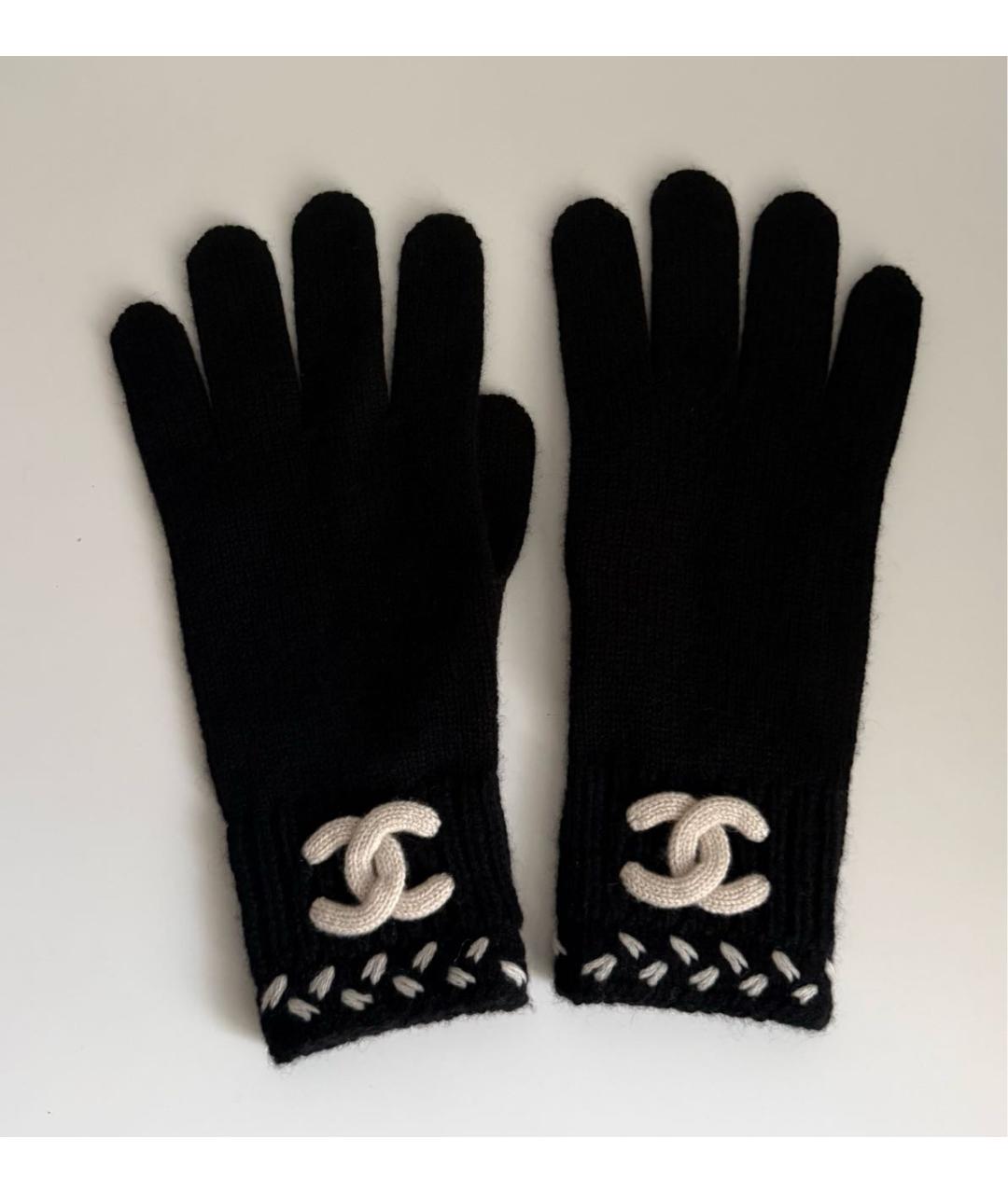 CHANEL Черная кашемировая шапка, фото 6