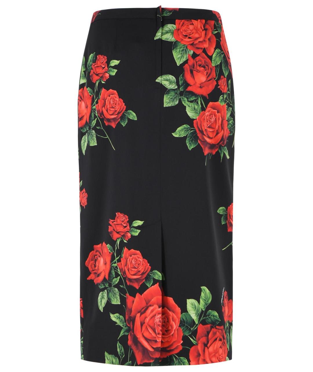 DOLCE&GABBANA Черная юбка миди, фото 3