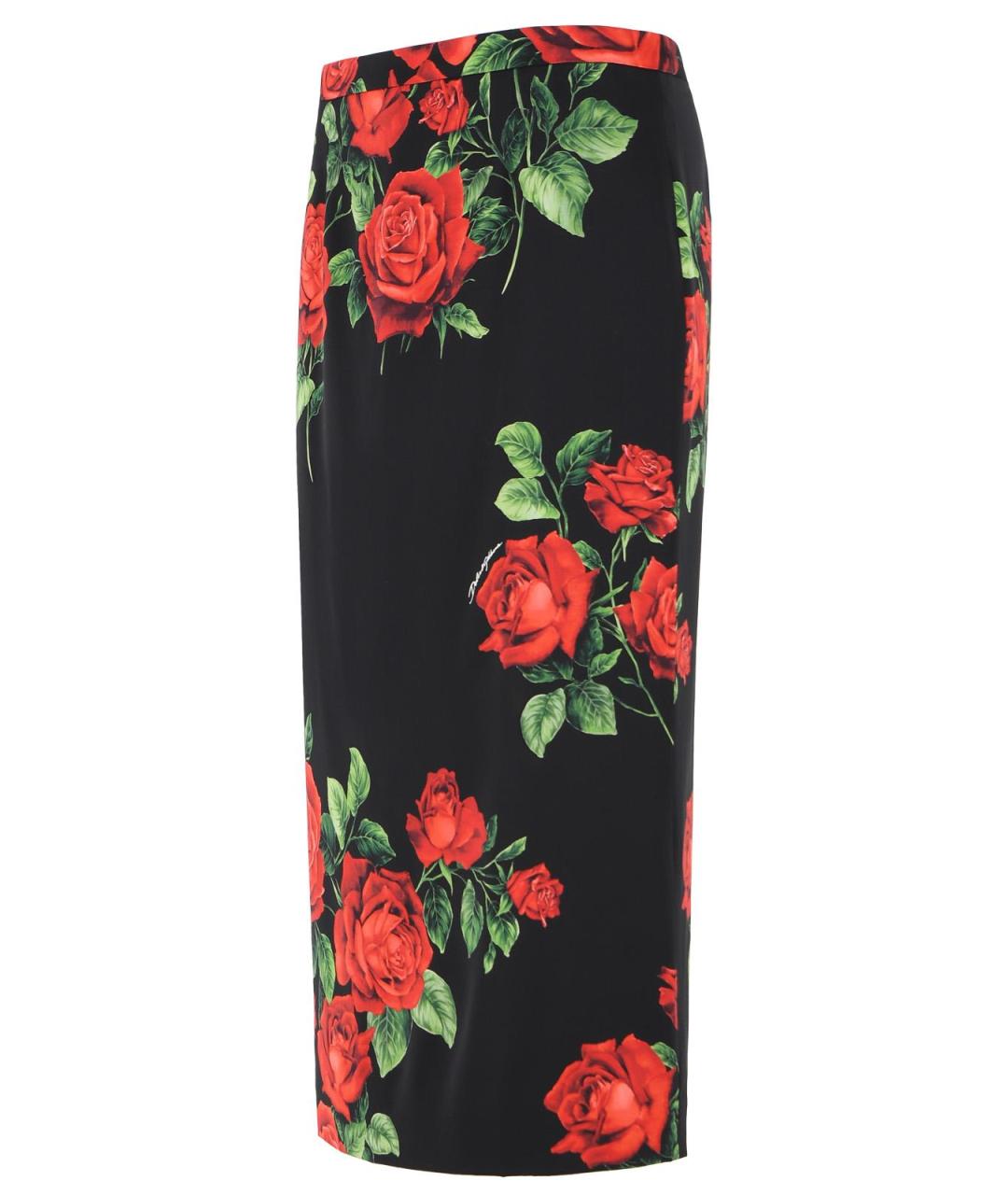 DOLCE&GABBANA Черная юбка миди, фото 2