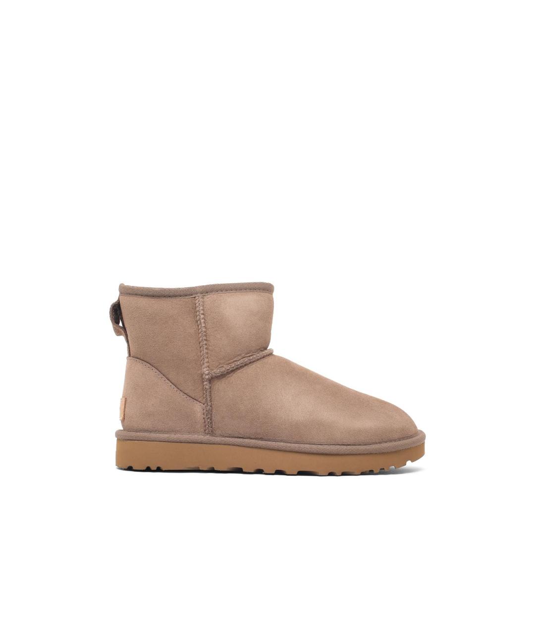 UGG Бежевые кожаные ботинки, фото 1