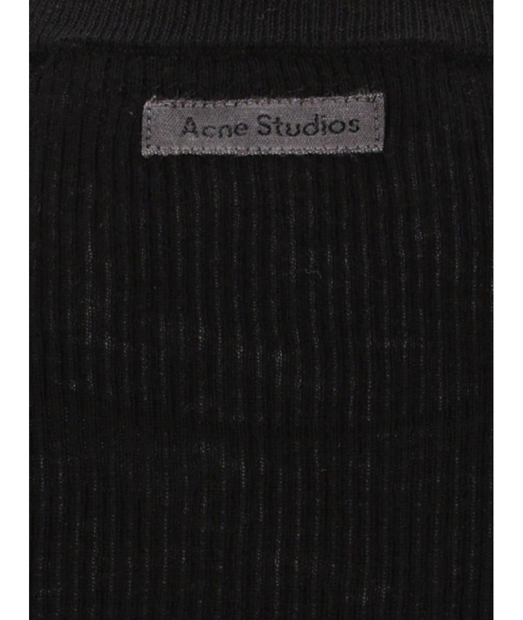 ACNE STUDIOS Черный шелковый джемпер / свитер, фото 5
