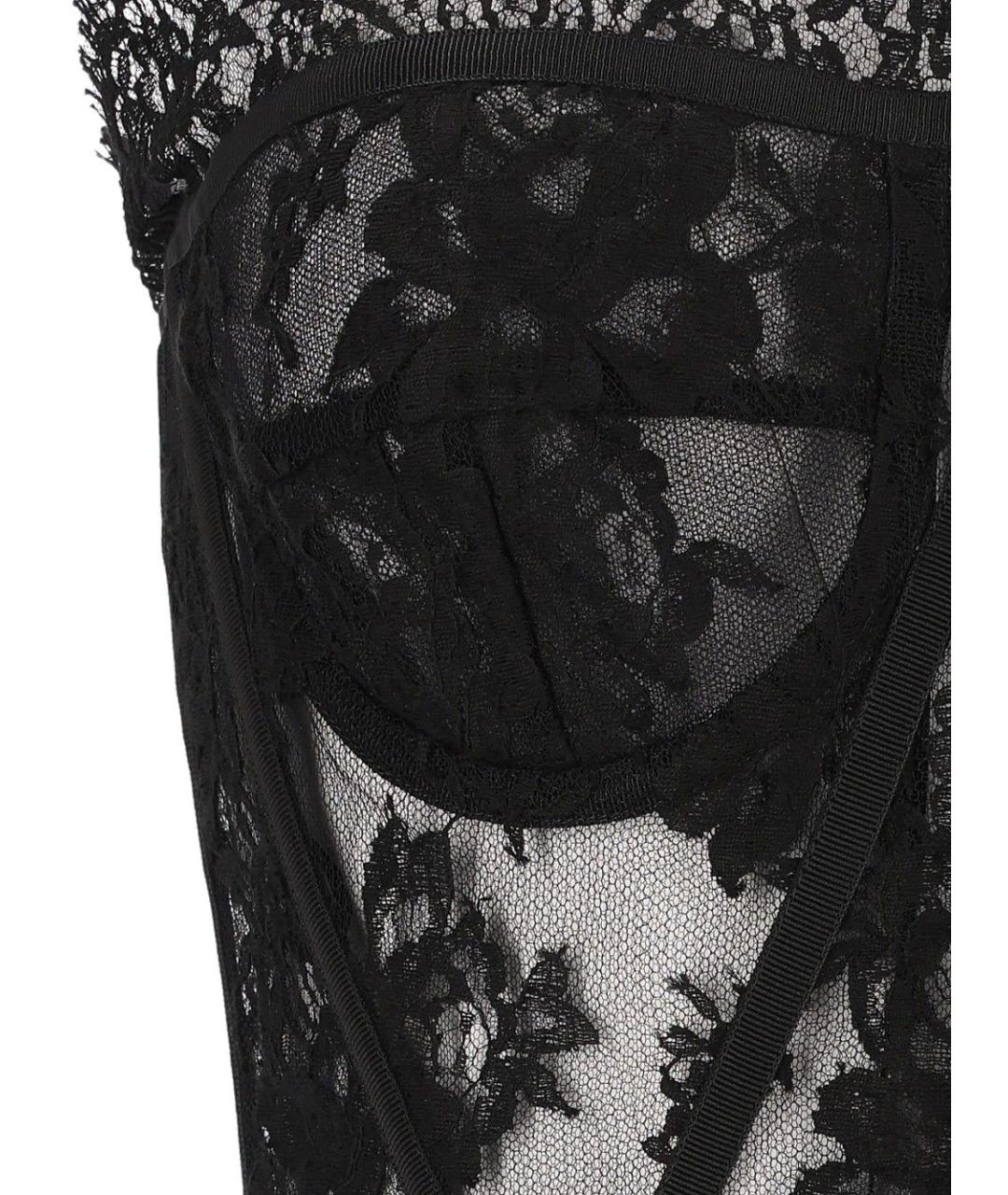 DOLCE&GABBANA Черный хлопковый корсет, фото 4