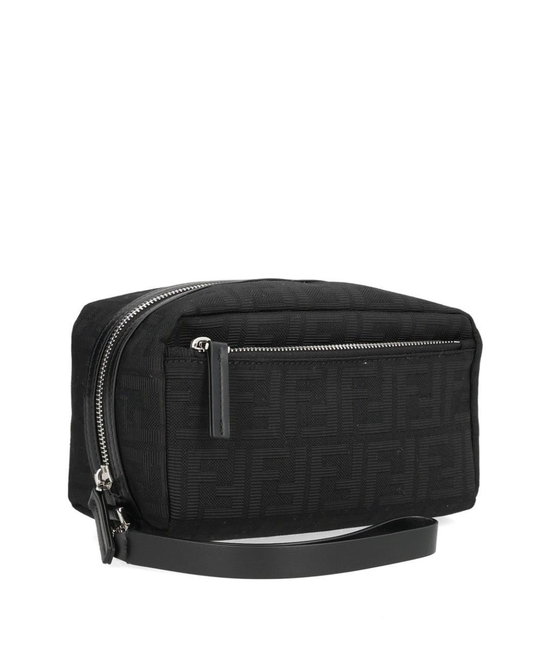 FENDI Черная хлопковая косметичка, фото 2