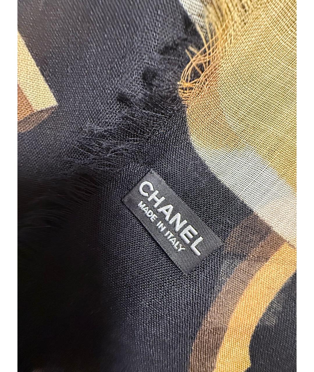 CHANEL Мульти кашемировый шарф, фото 6