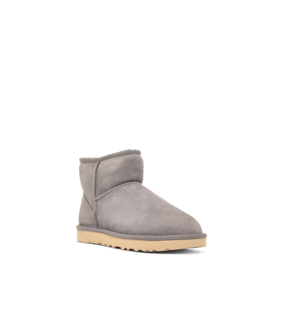 UGG Серые кожаные ботинки, фото 2