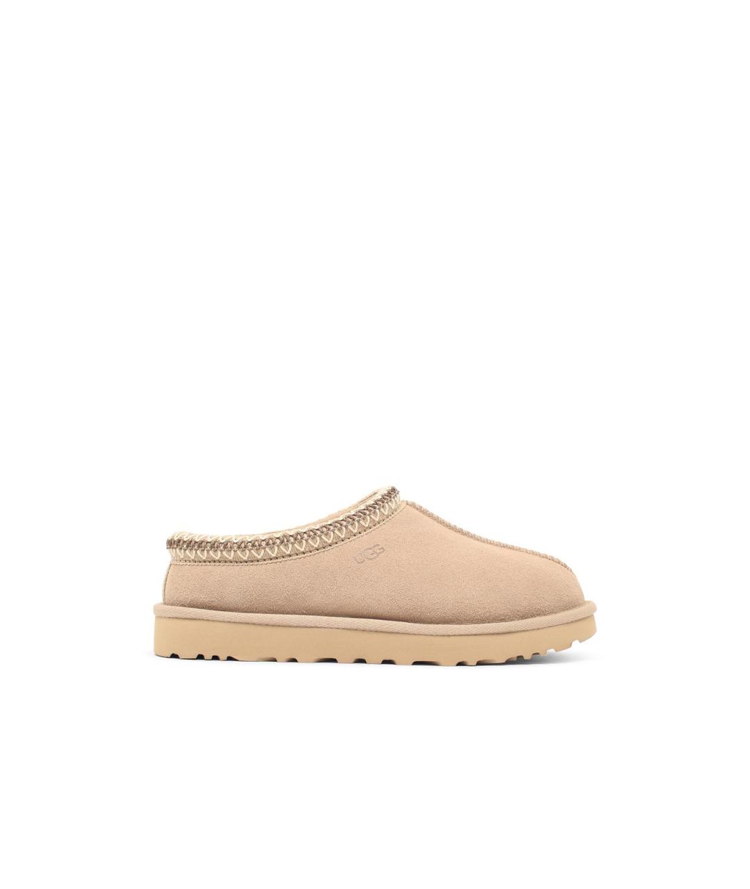 UGG Бежевые кожаные лоферы, фото 1