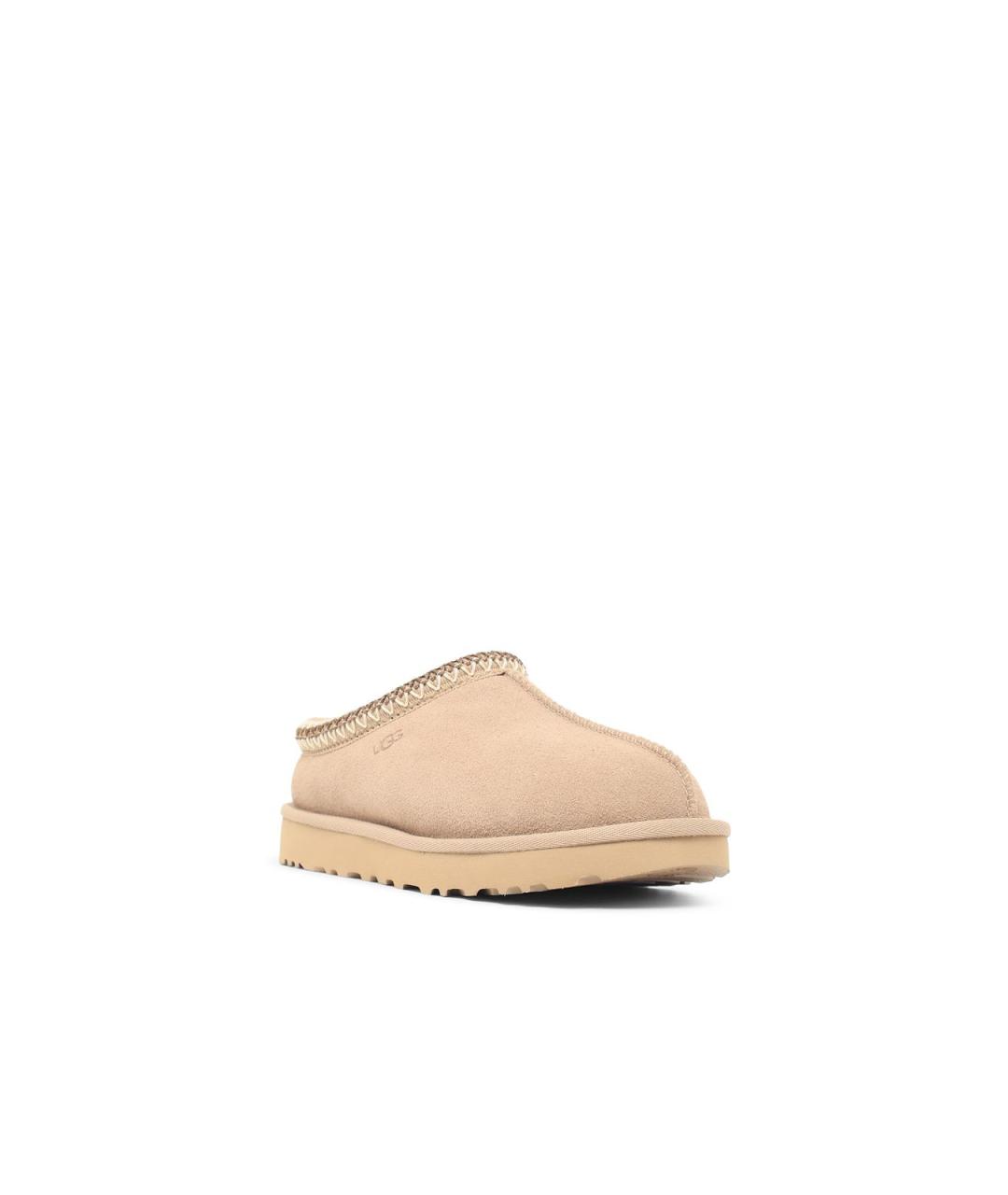 UGG Бежевые кожаные лоферы, фото 2