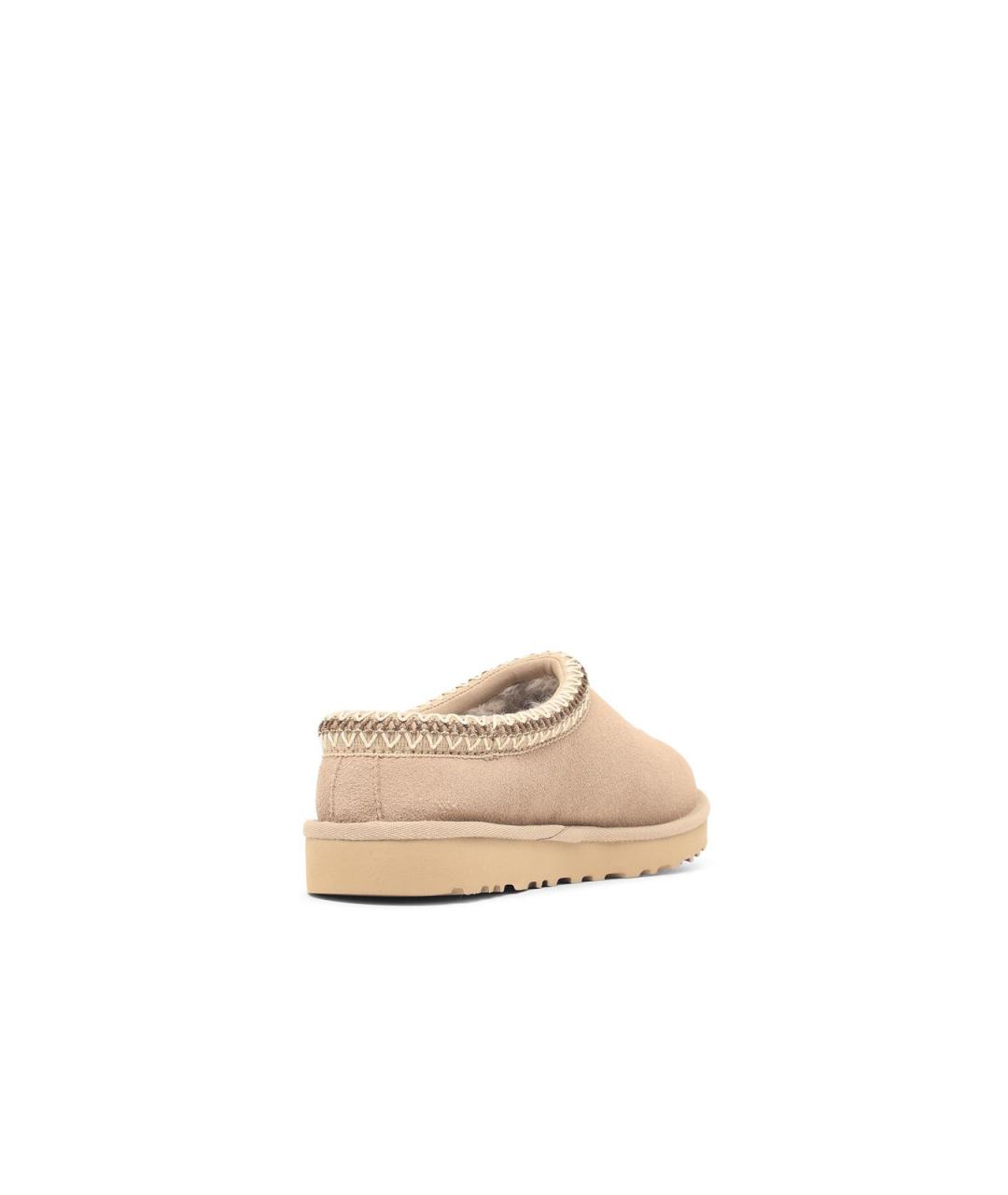 UGG Бежевые кожаные лоферы, фото 3