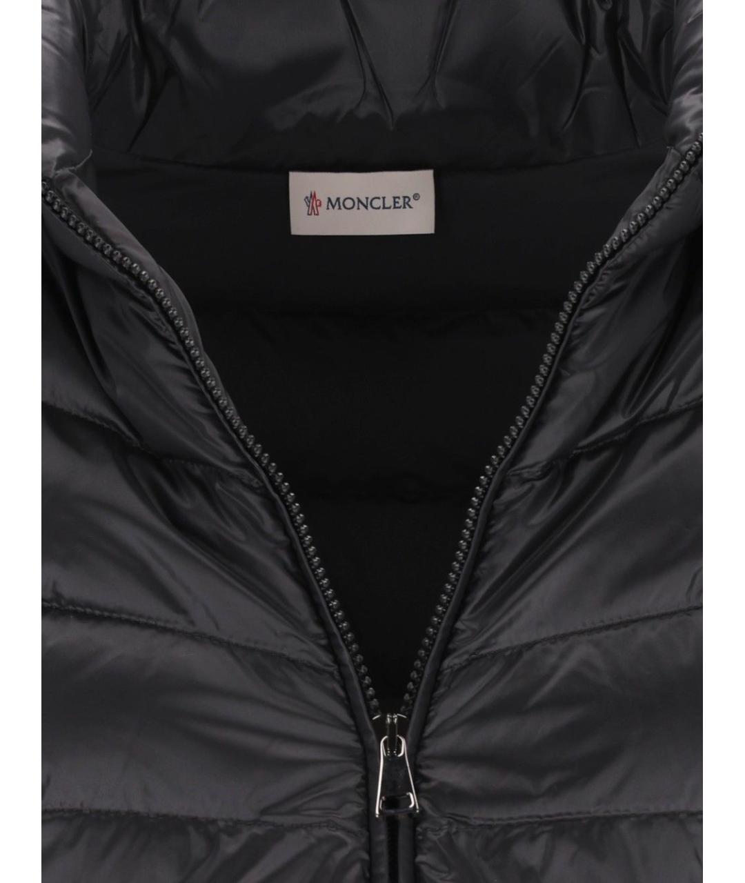 MONCLER Черная шерстяная куртка, фото 5