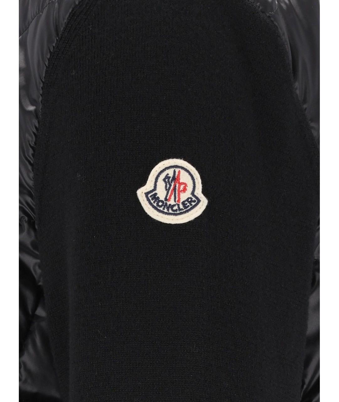 MONCLER Черная шерстяная куртка, фото 4