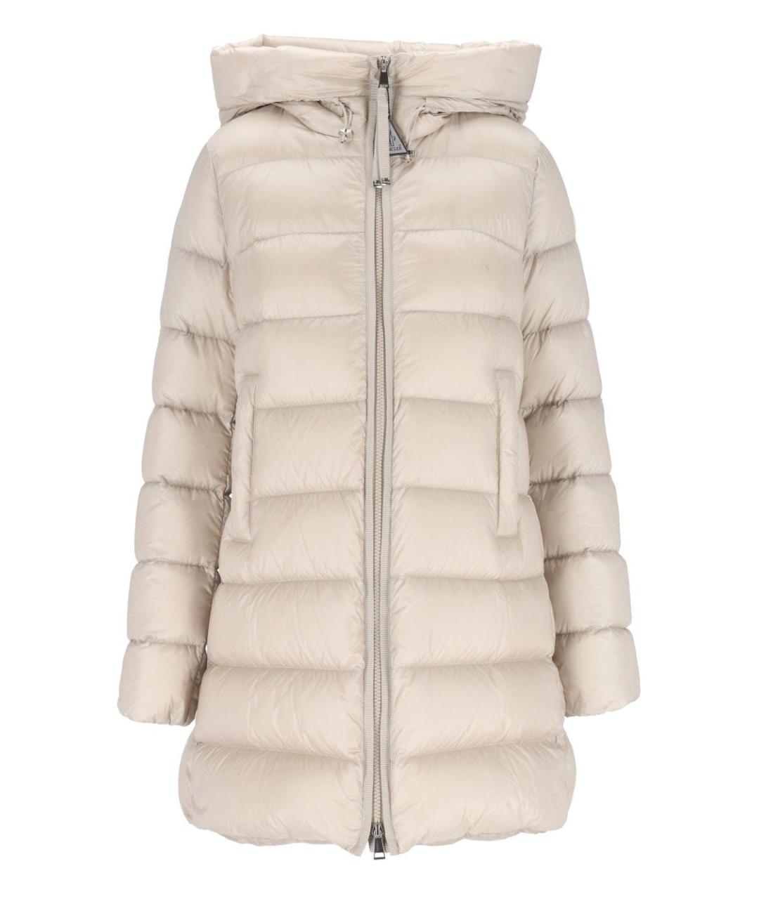 MONCLER Белая полиамидовая куртка, фото 1