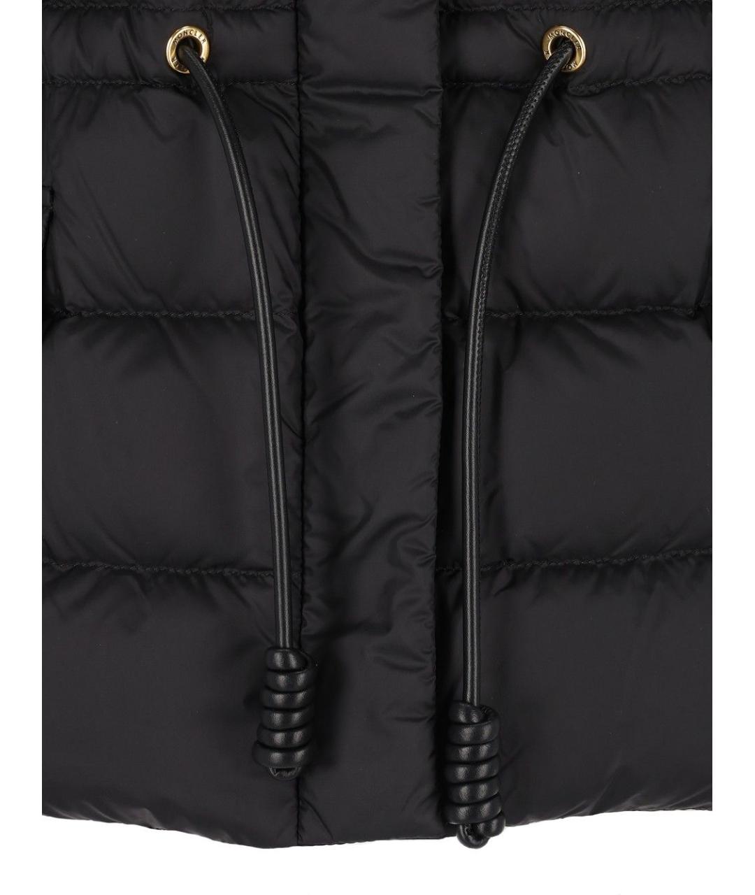 MONCLER Черный пуховик, фото 4