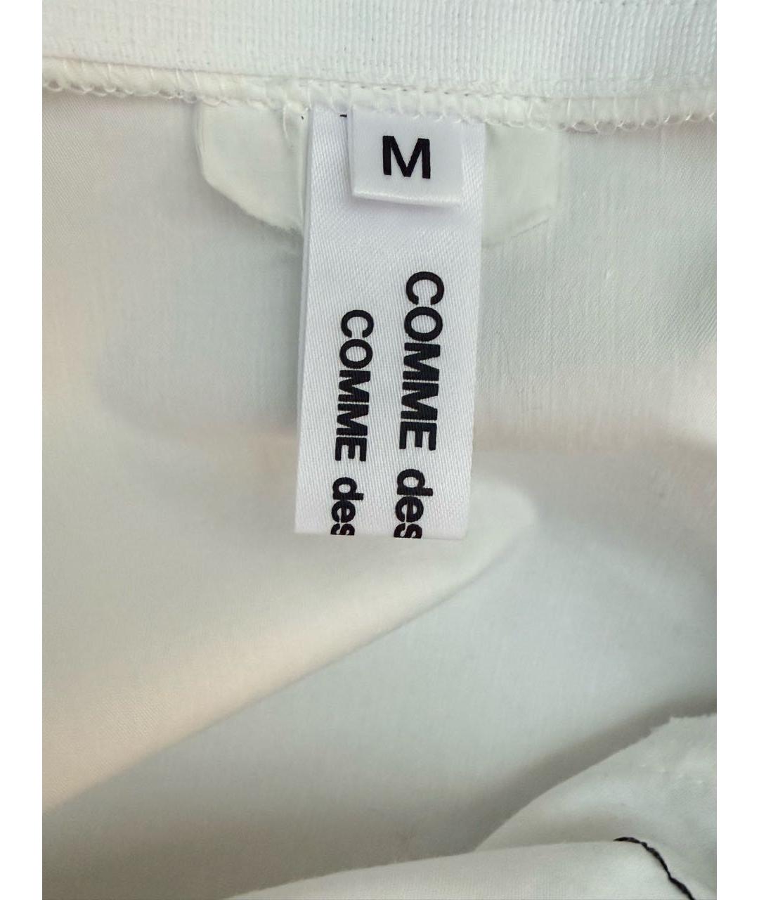 COMME DES GARÇONS Белая хлопковая рубашка, фото 3