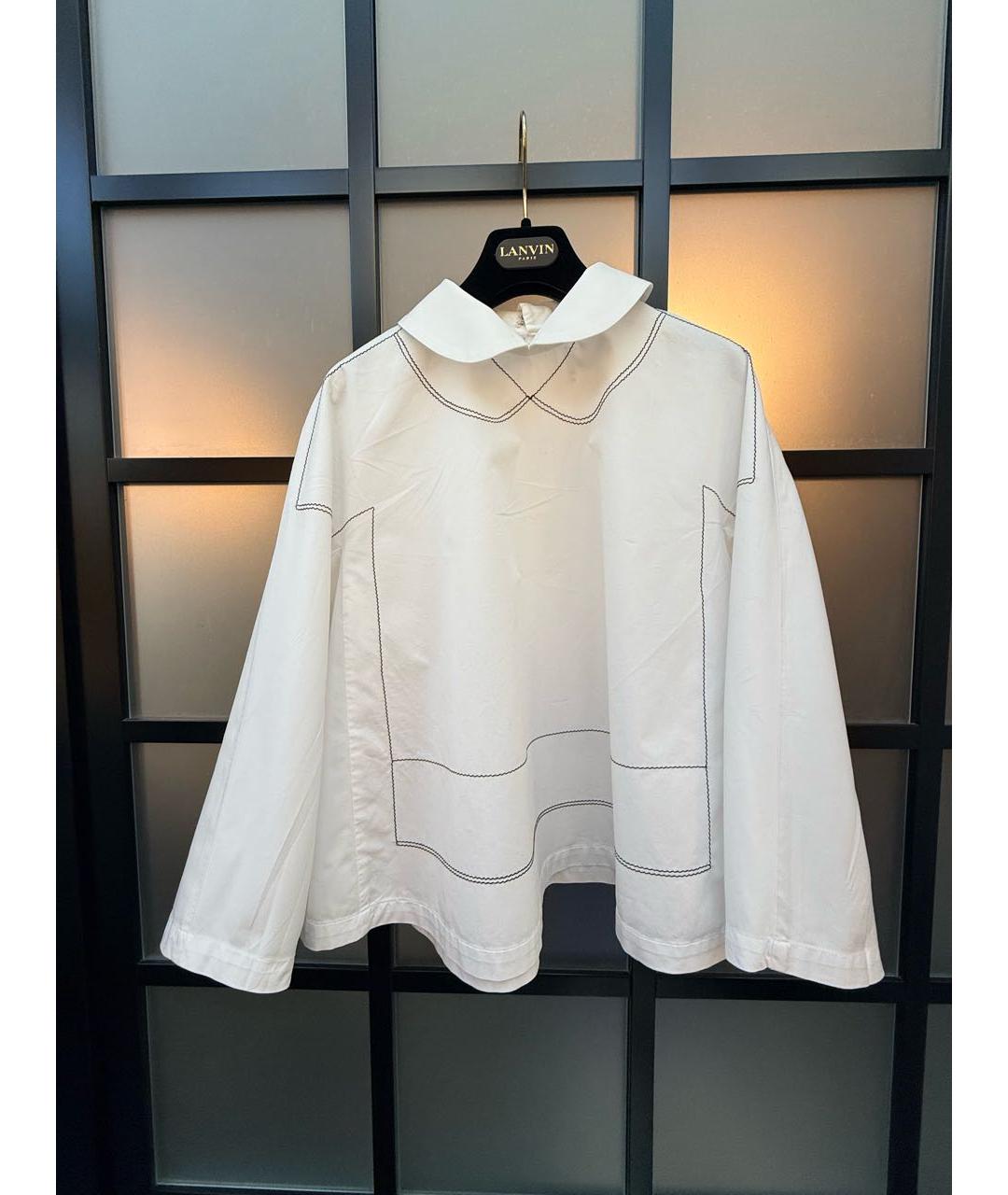 COMME DES GARÇONS Белая хлопковая рубашка, фото 7