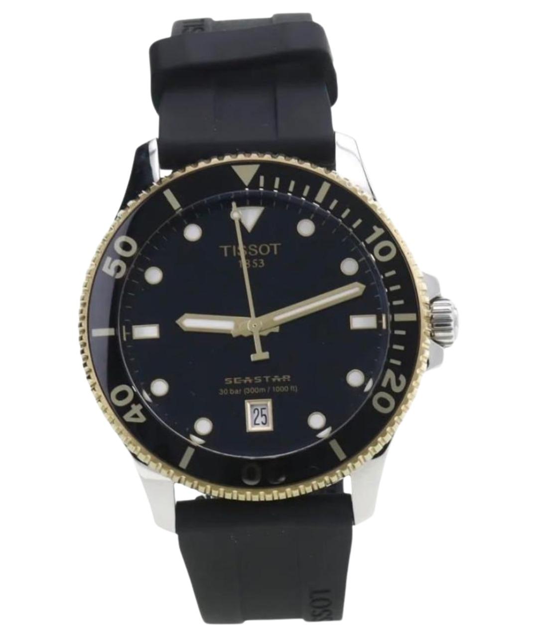 TISSOT Черные часы, фото 1