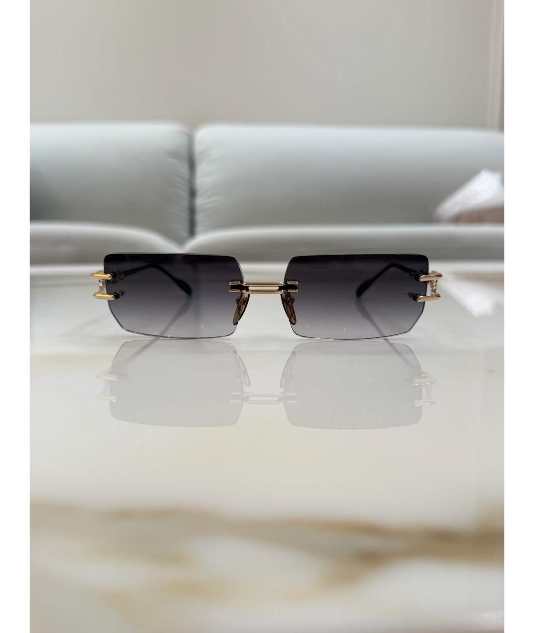 CHROME HEARTS Фиолетовые металлические солнцезащитные очки, фото 6