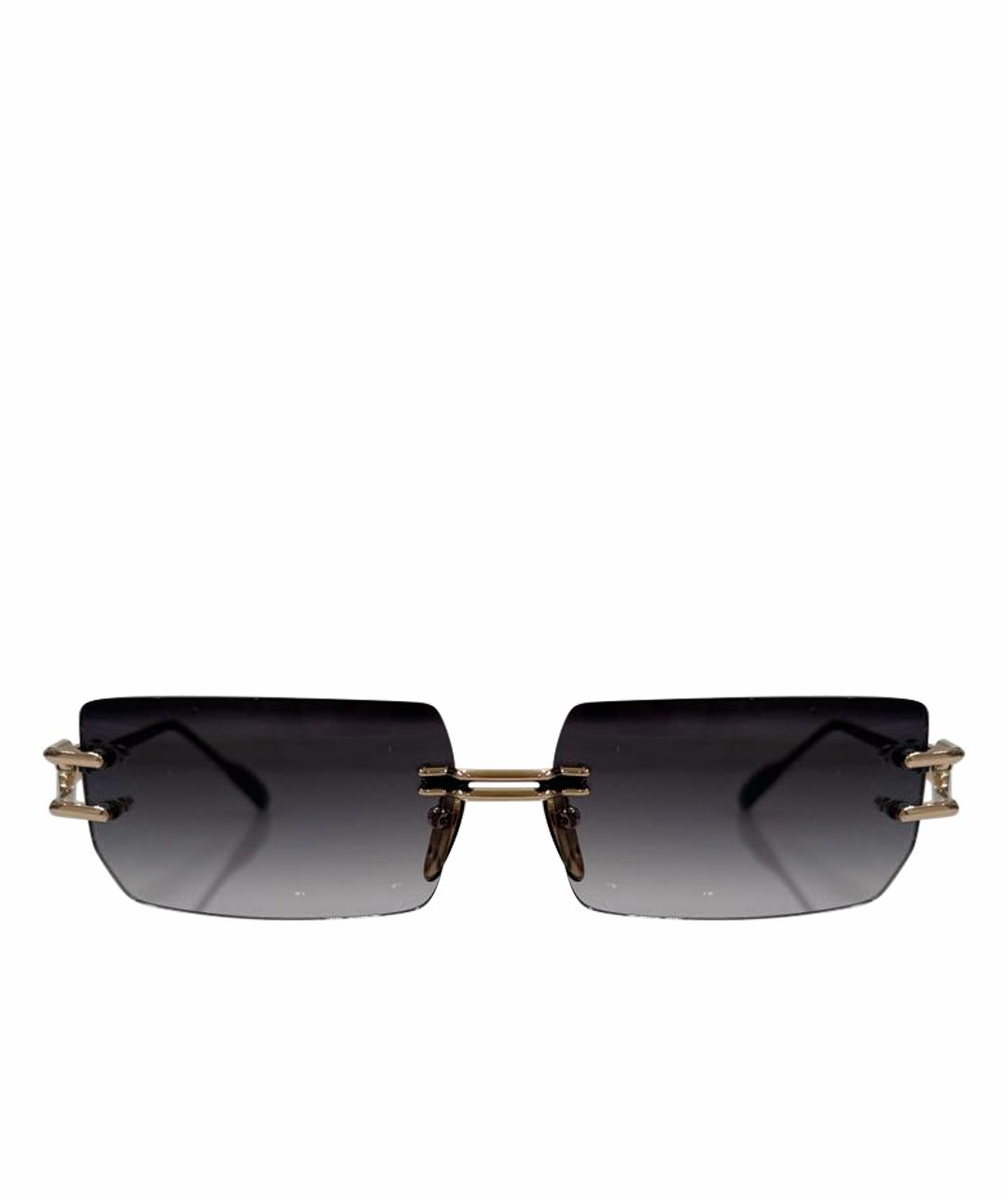 CHROME HEARTS Фиолетовые металлические солнцезащитные очки, фото 1