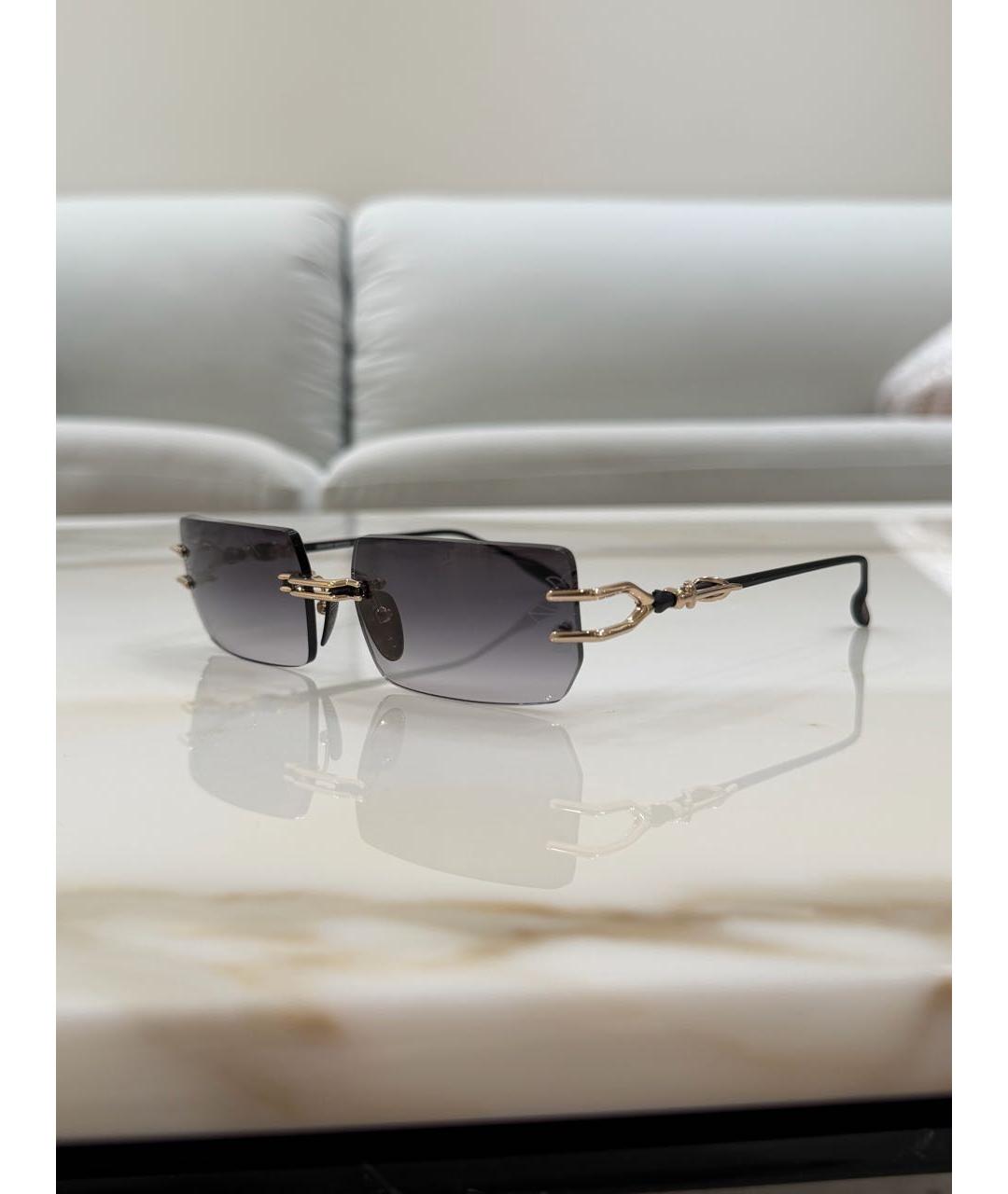 CHROME HEARTS Фиолетовые металлические солнцезащитные очки, фото 2