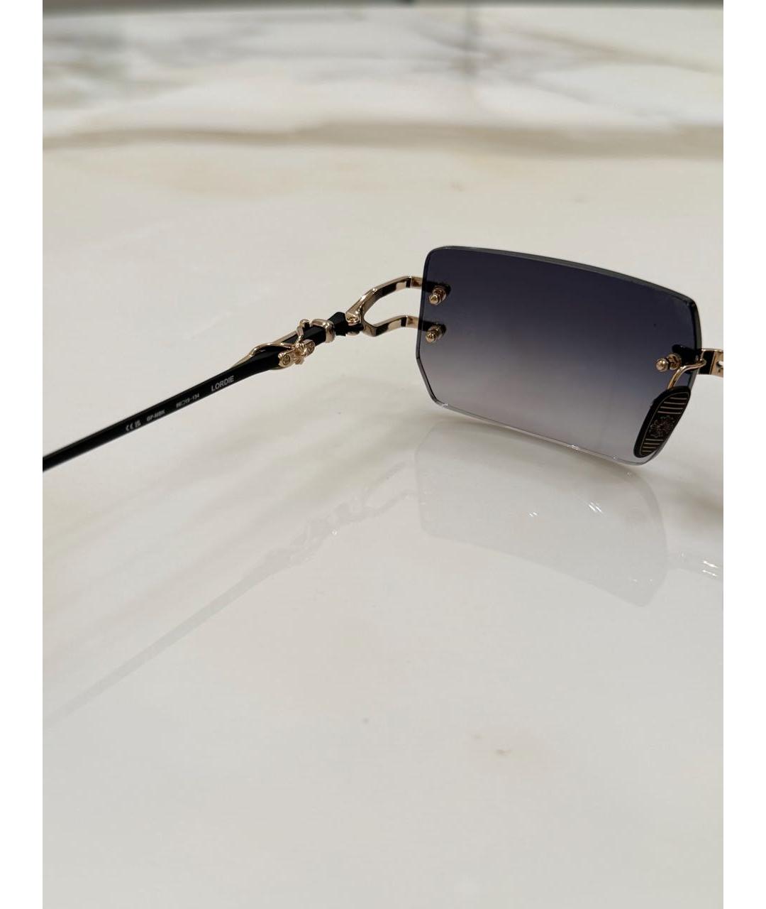 CHROME HEARTS Фиолетовые металлические солнцезащитные очки, фото 4