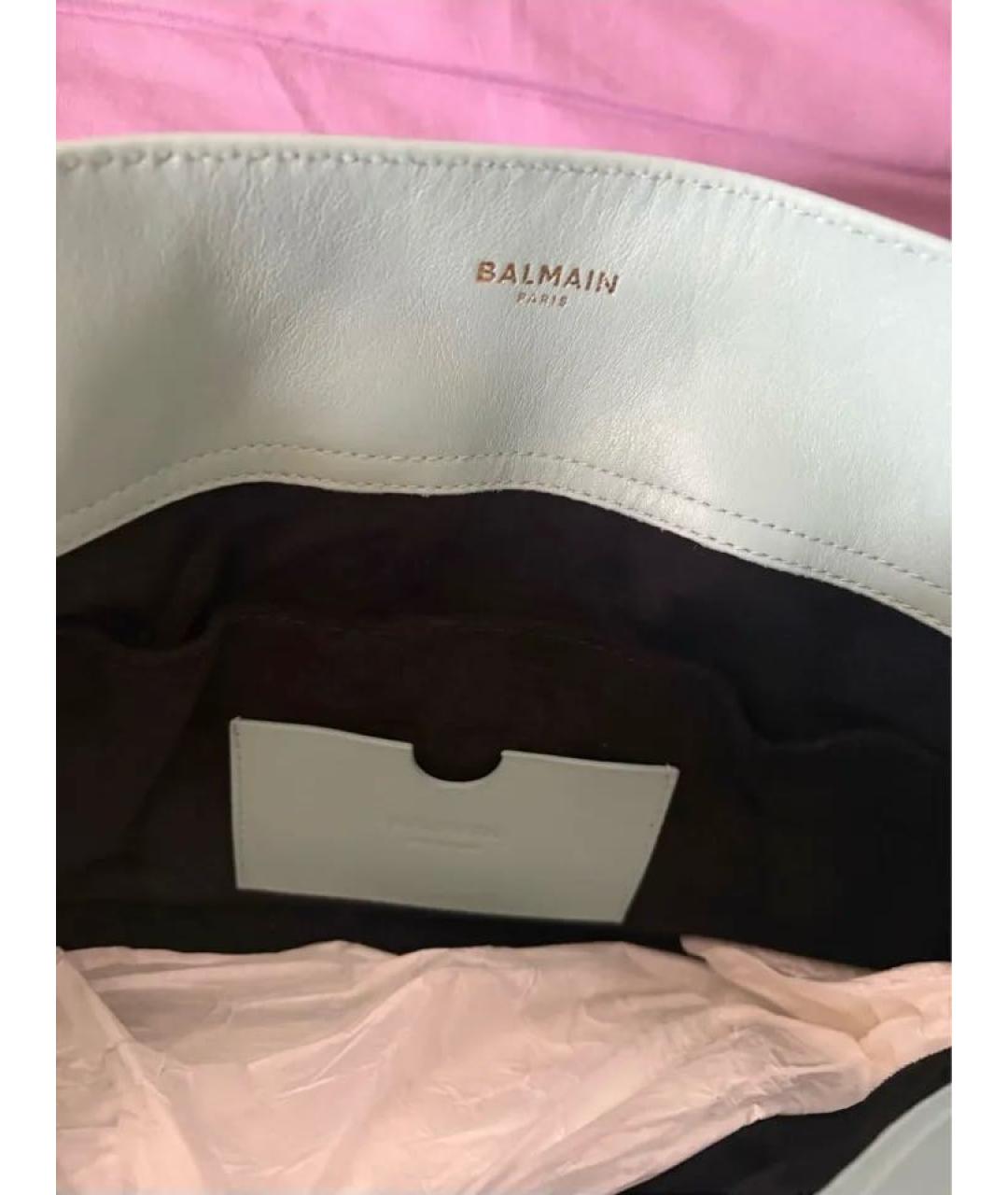 BALMAIN Зеленая кожаная сумка через плечо, фото 3