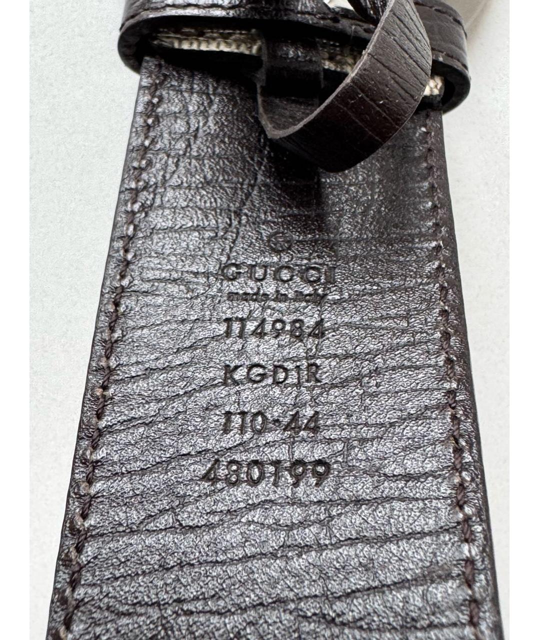 GUCCI Коричневый кожаный ремень, фото 3