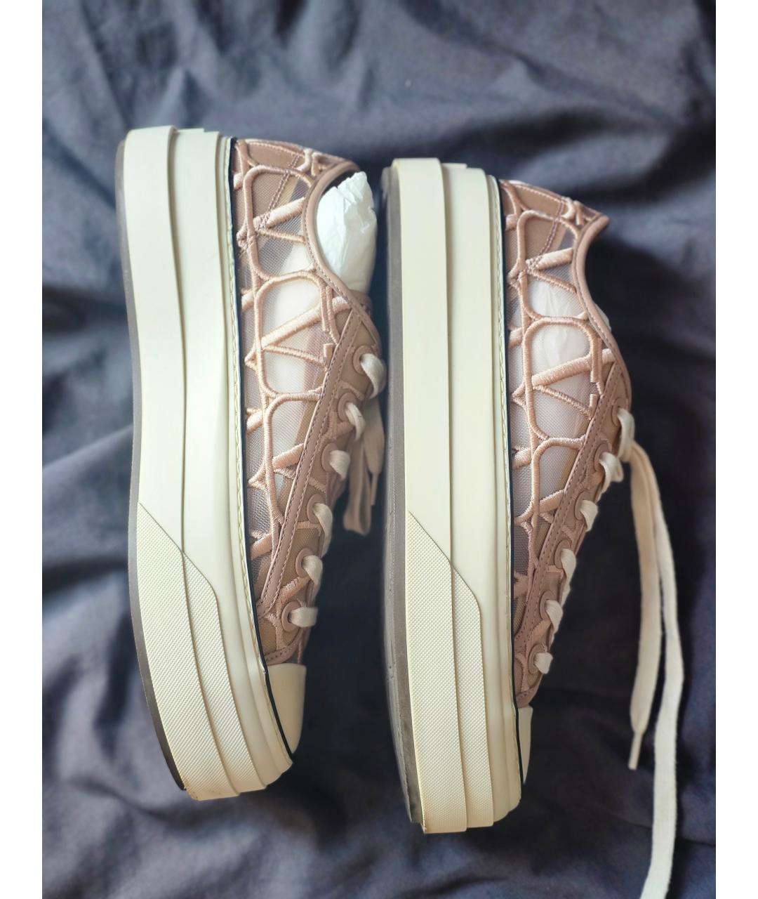 VALENTINO Розовые кроссовки, фото 3