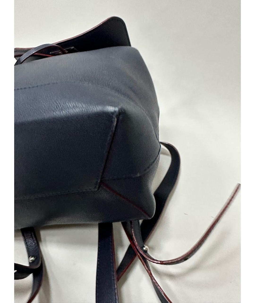 LOUIS VUITTON Темно-синий кожаный рюкзак, фото 7