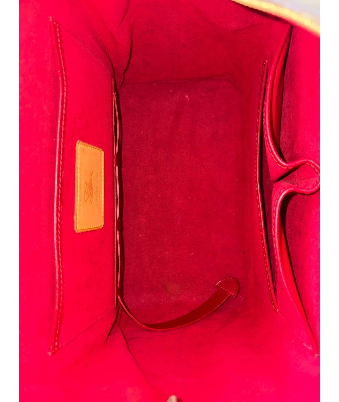 LOUIS VUITTON Коричневая сумка тоут из канвы, фото 4