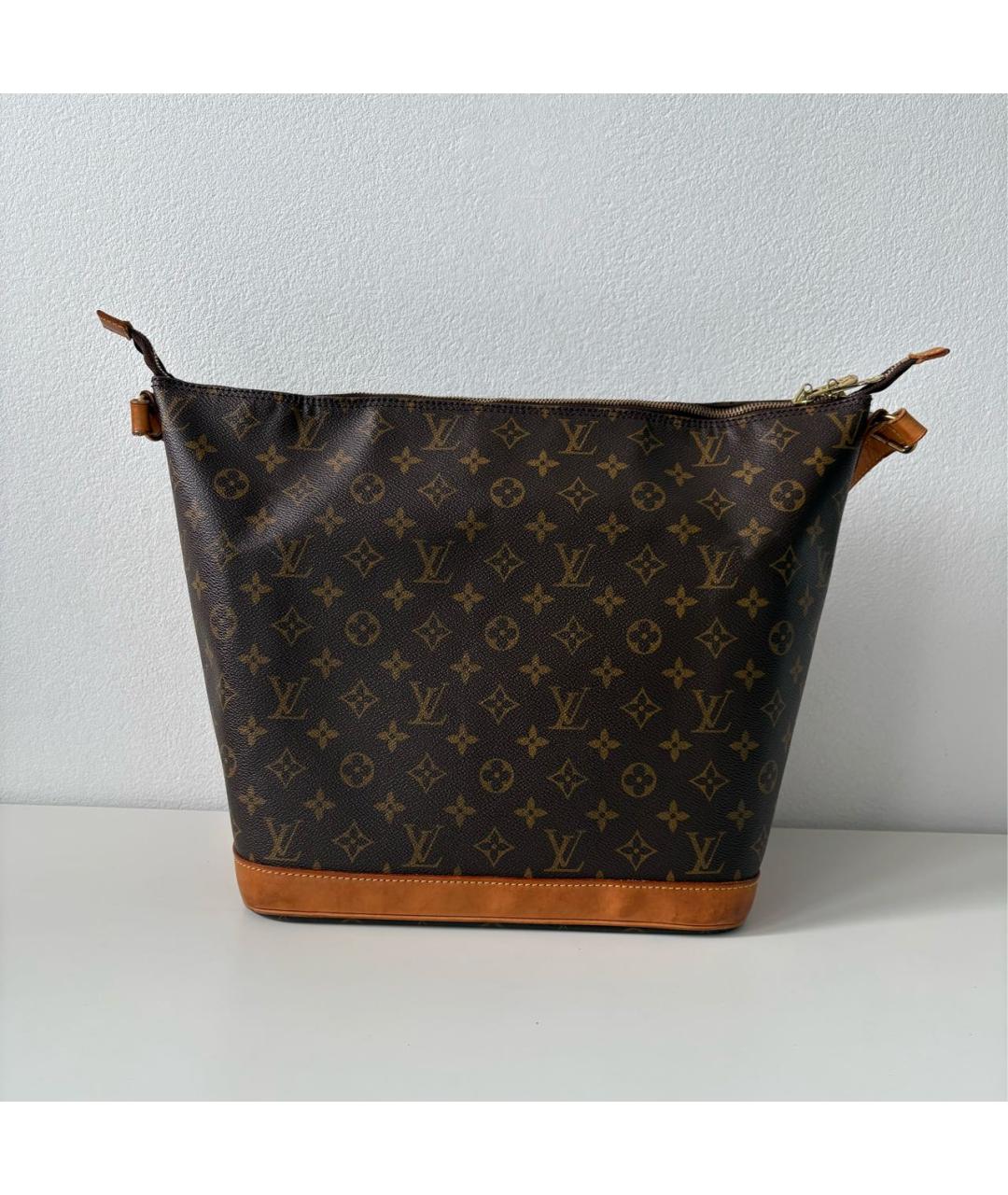 LOUIS VUITTON Коричневая сумка тоут из канвы, фото 8