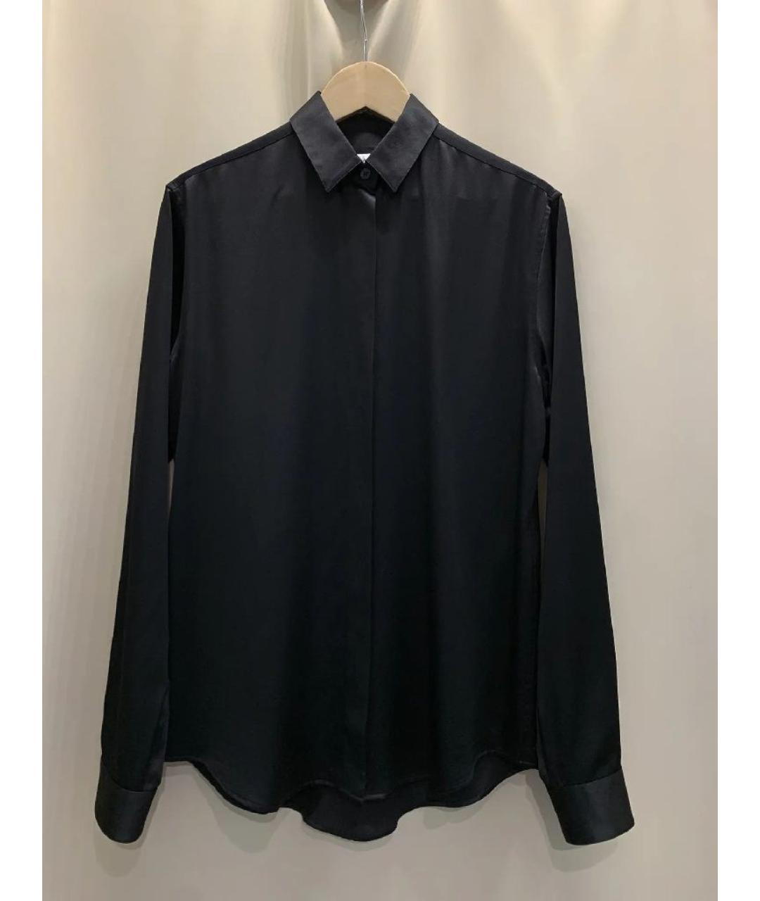SAINT LAURENT Черная шелковая рубашка, фото 2