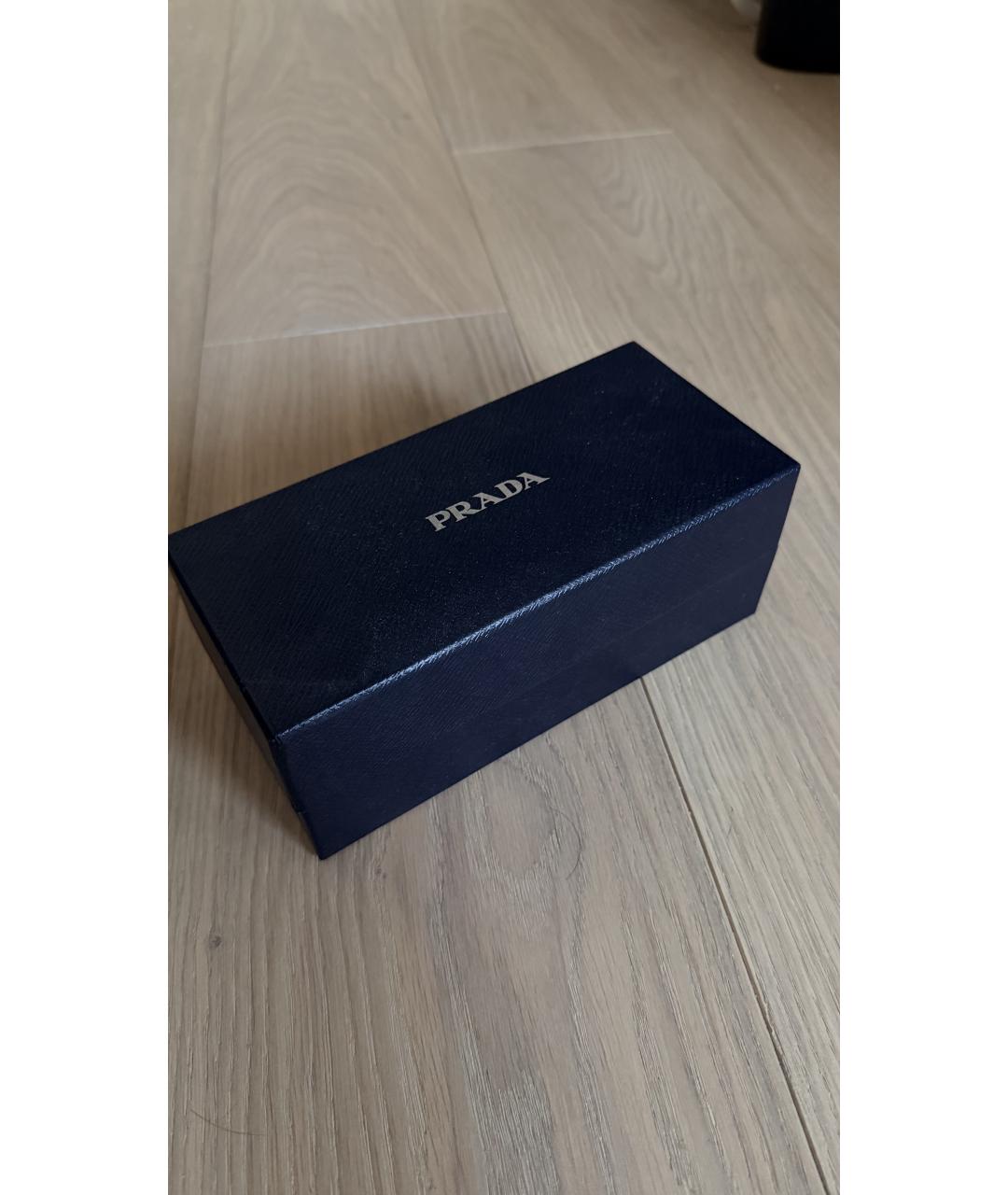 PRADA Коричневые пластиковые солнцезащитные очки, фото 4