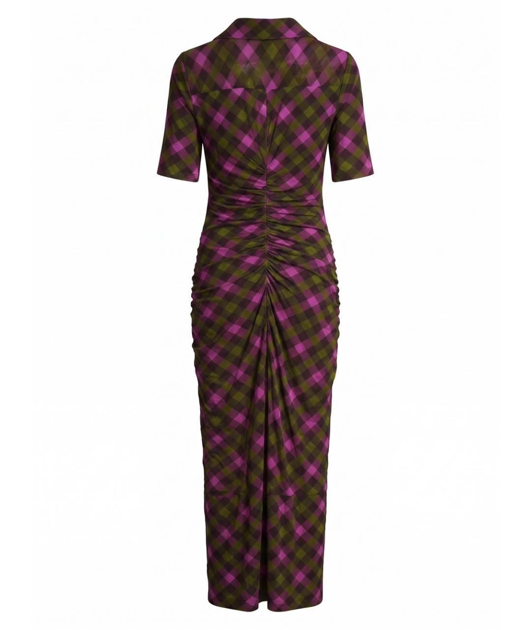 DIANE VON FURSTENBERG Мульти полиамидовое повседневное платье, фото 2