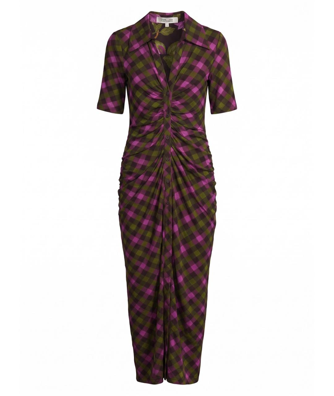 DIANE VON FURSTENBERG Мульти полиамидовое повседневное платье, фото 1