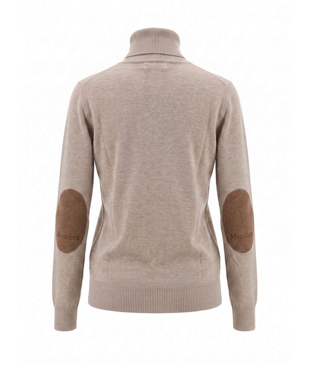 MAX MARA Бежевая шерстяная водолазка, фото 2