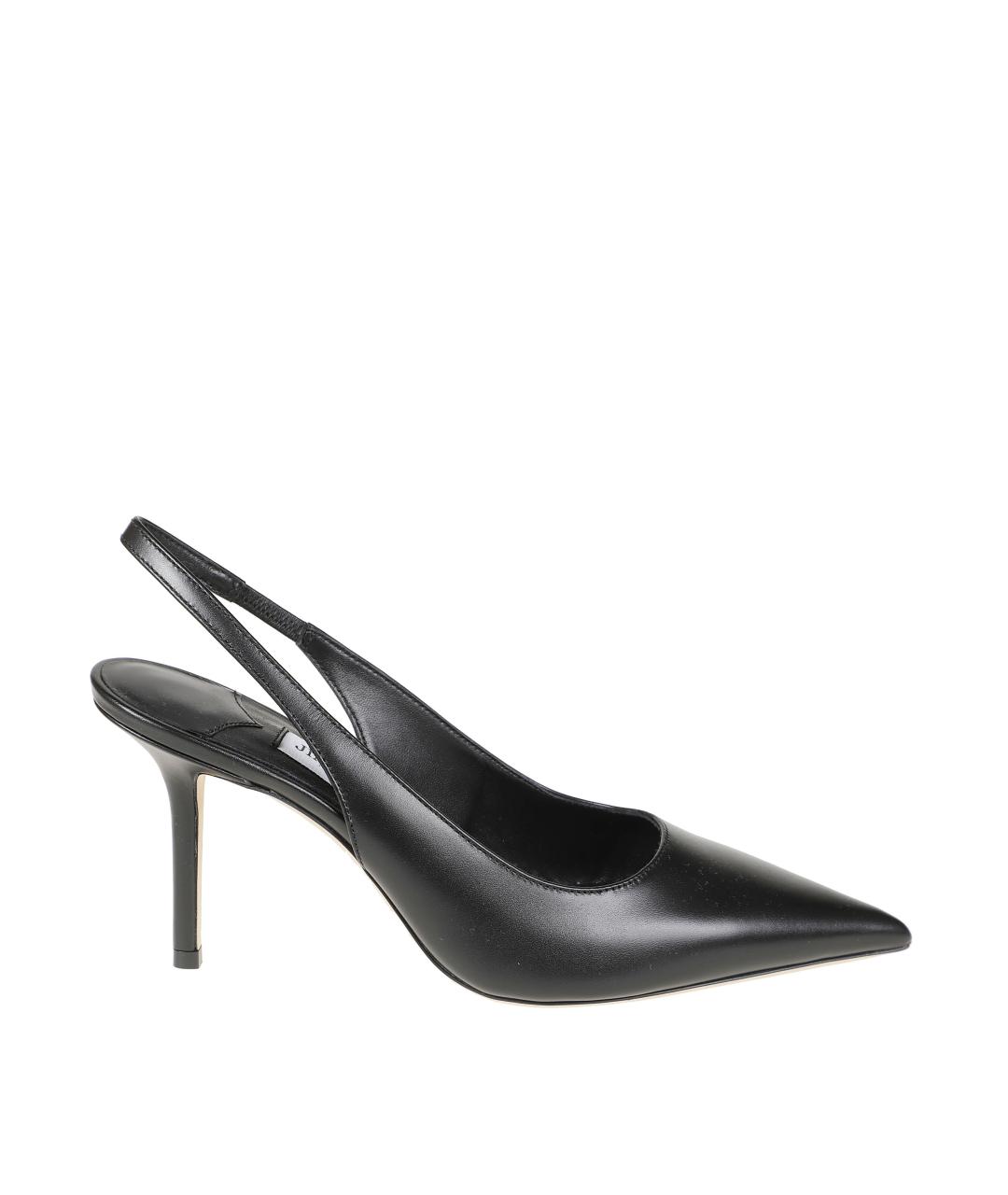 JIMMY CHOO Черные кожаные туфли, фото 1