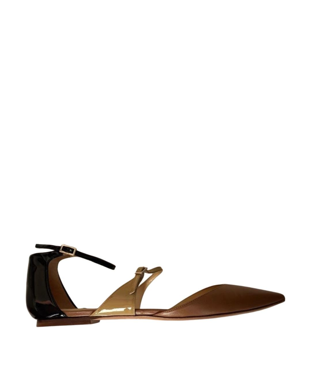 JIMMY CHOO Бежевые кожаные туфли, фото 1