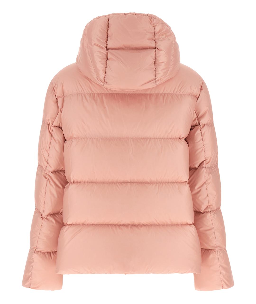 MONCLER Розовый полиамидовый пуховик, фото 2