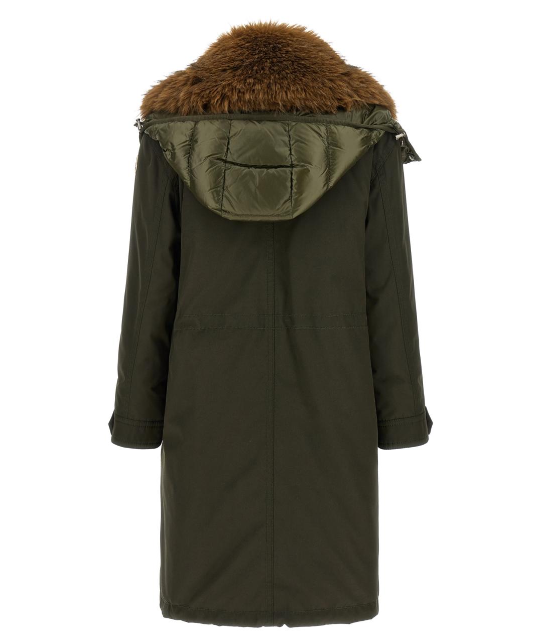 MONCLER Зеленая полиамидовая парка, фото 3