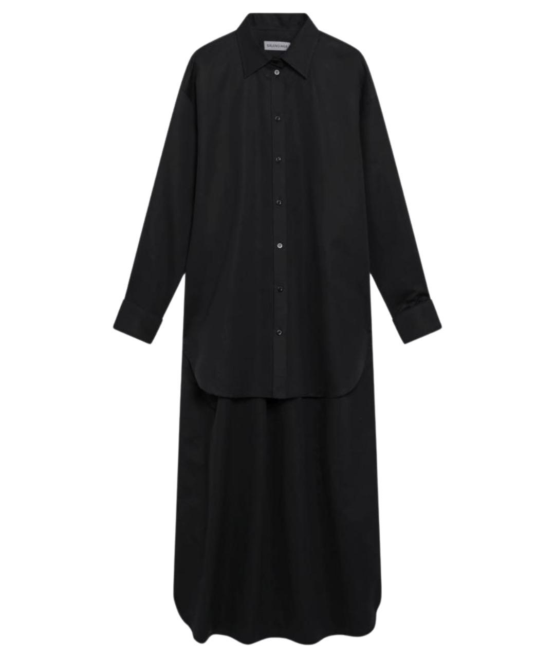 BALENCIAGA Черная хлопковая рубашка, фото 1