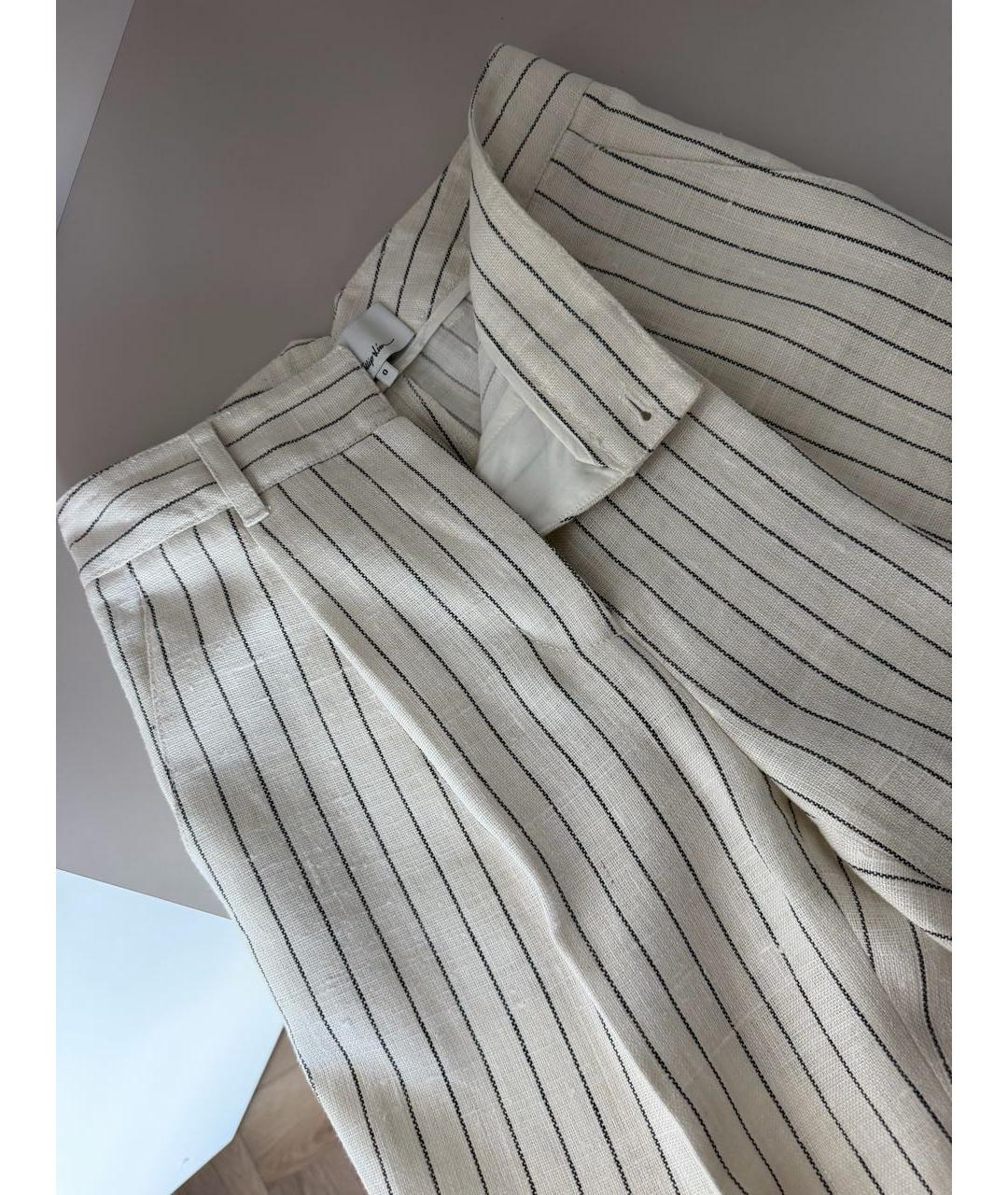 3.1 PHILLIP LIM Льняные прямые брюки, фото 4