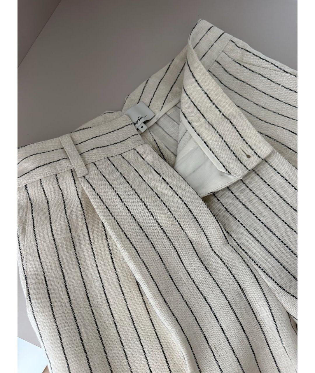 3.1 PHILLIP LIM Льняные прямые брюки, фото 7