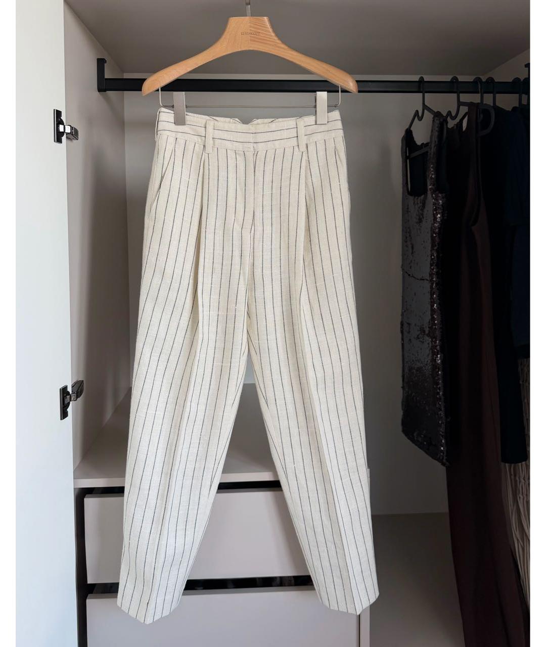 3.1 PHILLIP LIM Льняные прямые брюки, фото 9