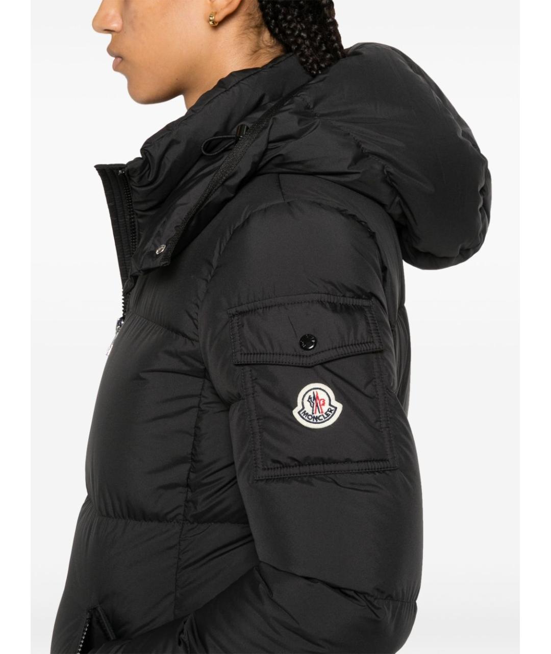 MONCLER Черный пуховик, фото 3