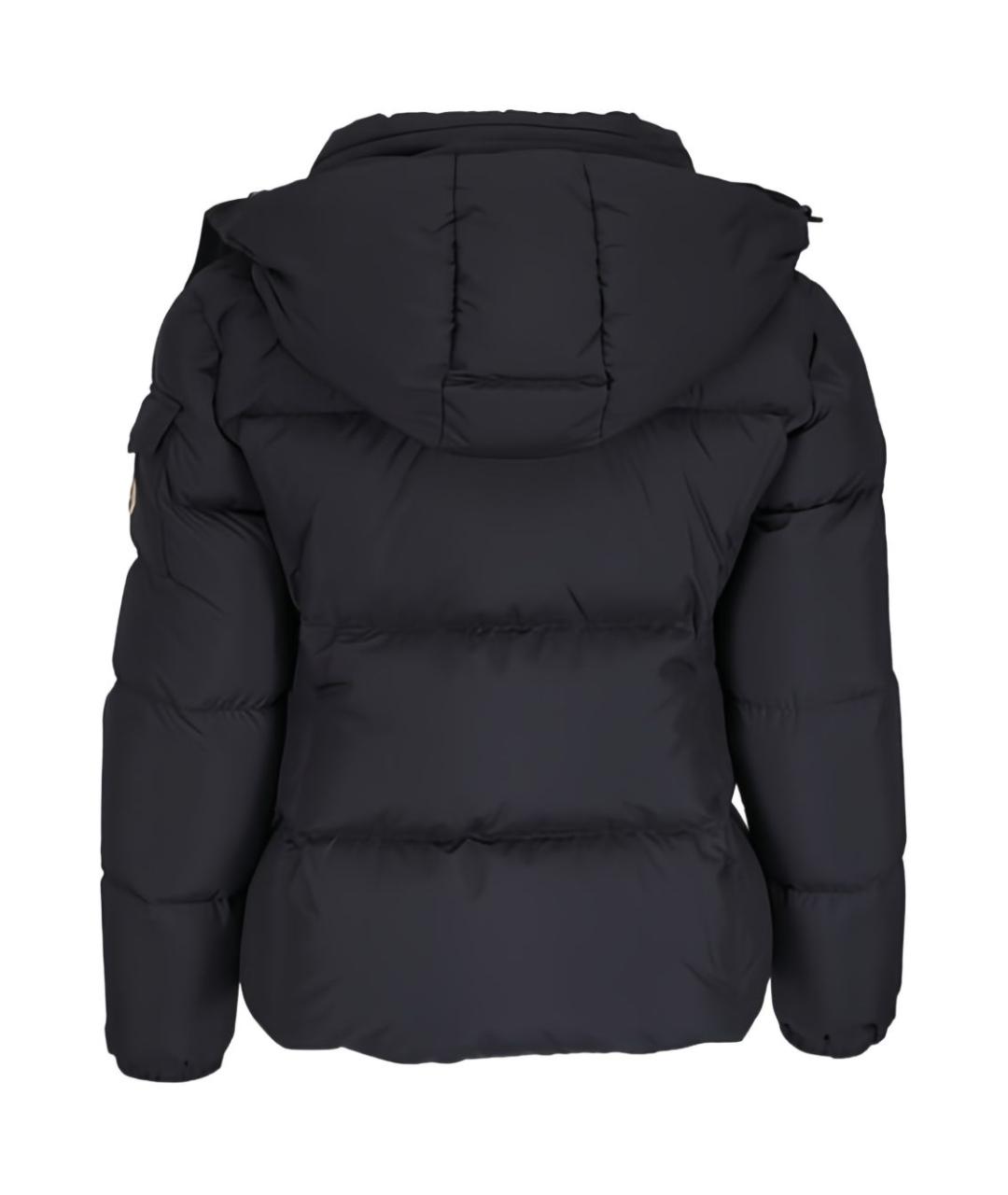 MONCLER Черный пуховик, фото 4