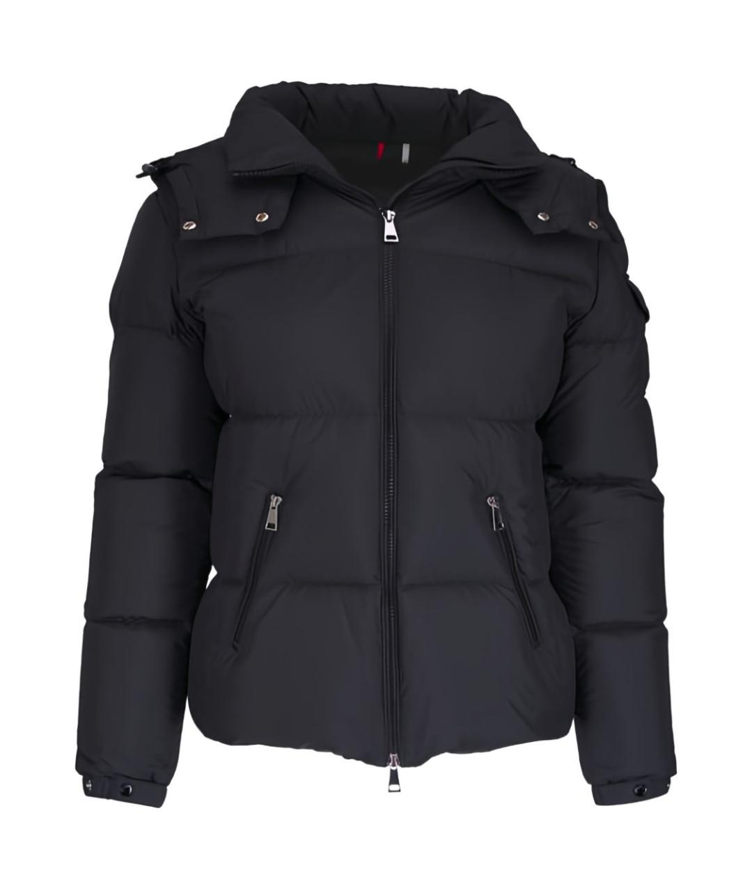 MONCLER Черный пуховик, фото 5
