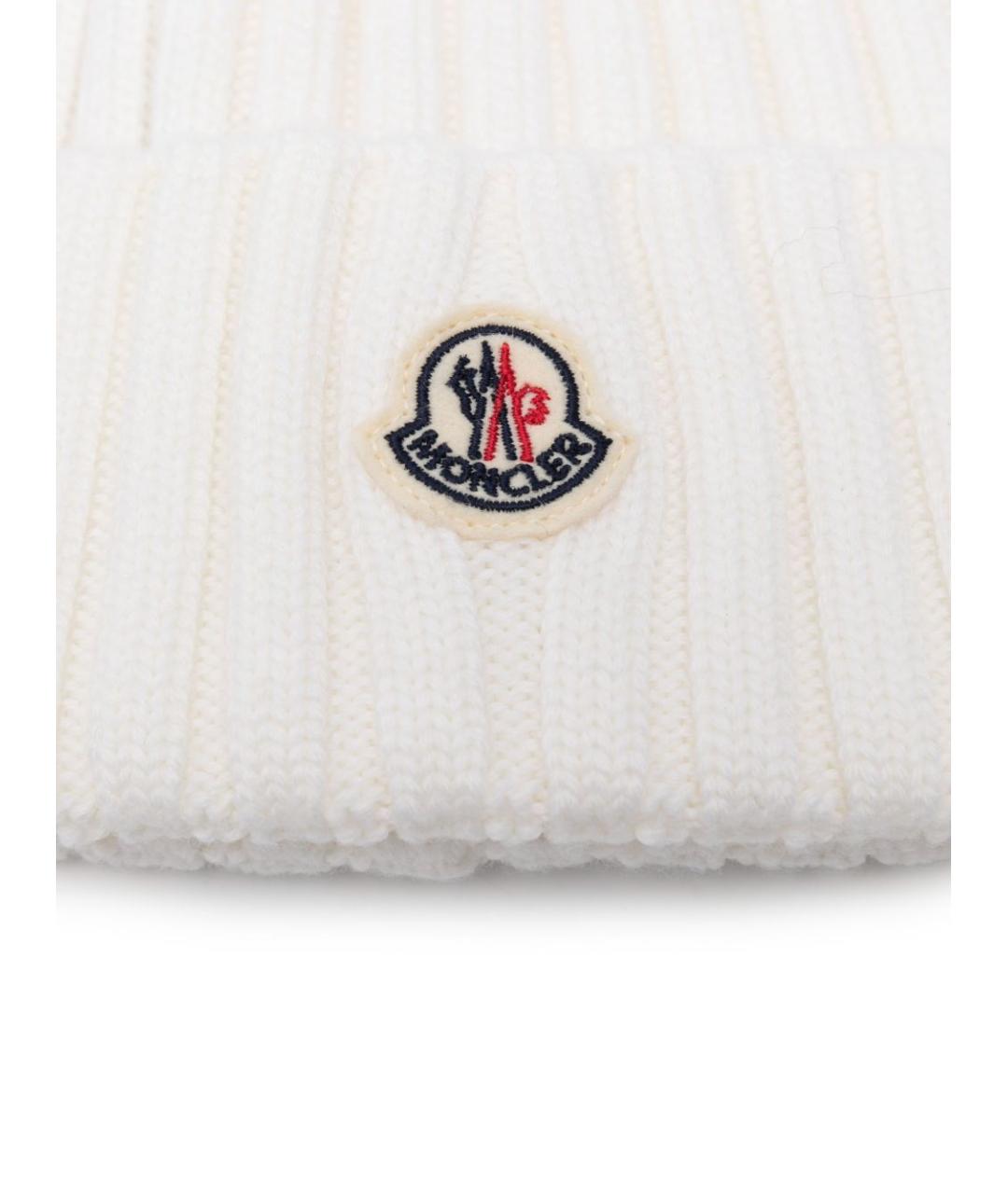 MONCLER Белая шапка, фото 2