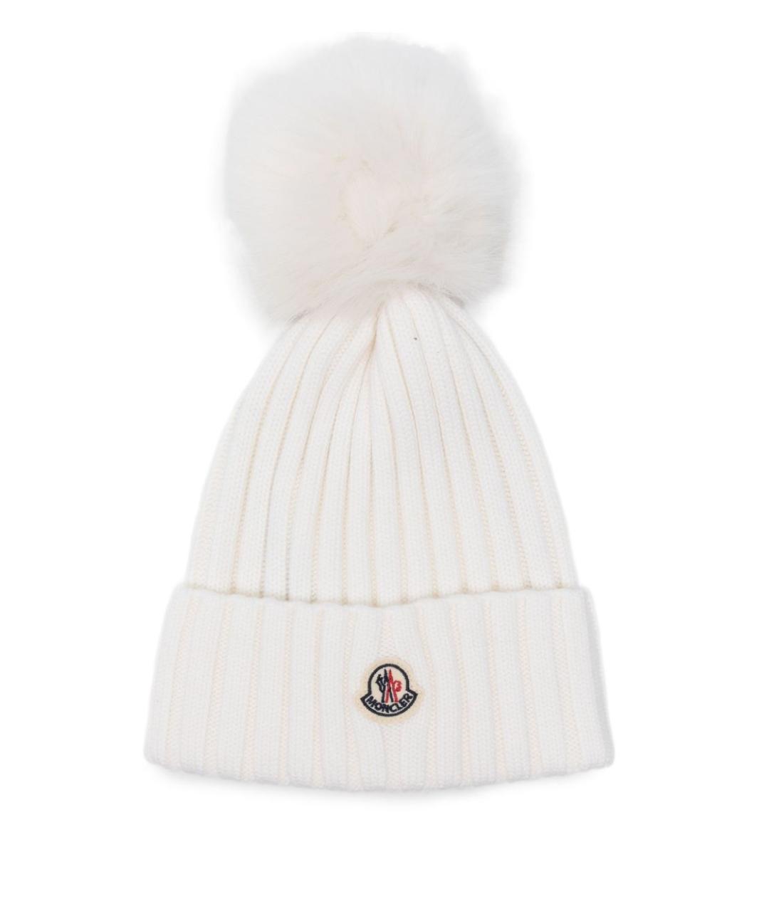MONCLER Белая шапка, фото 1